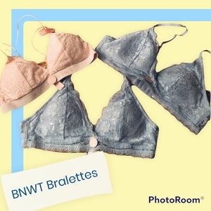 BNWT Ardene Lace Bralettes (set of 3)